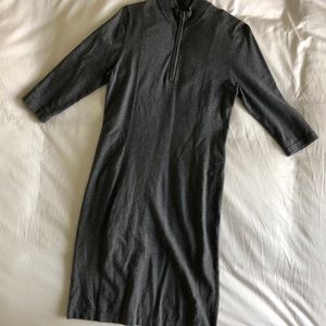 James Perse long sleeve cotton and cashmere dress